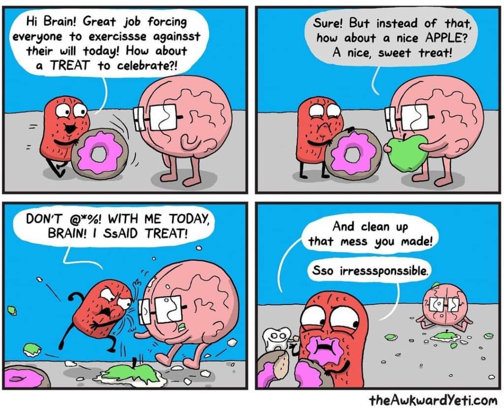 heart and brain comics
