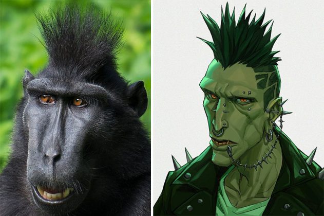 Artist Transforms 20 Animals Into Anime-Like Characters While Keeping