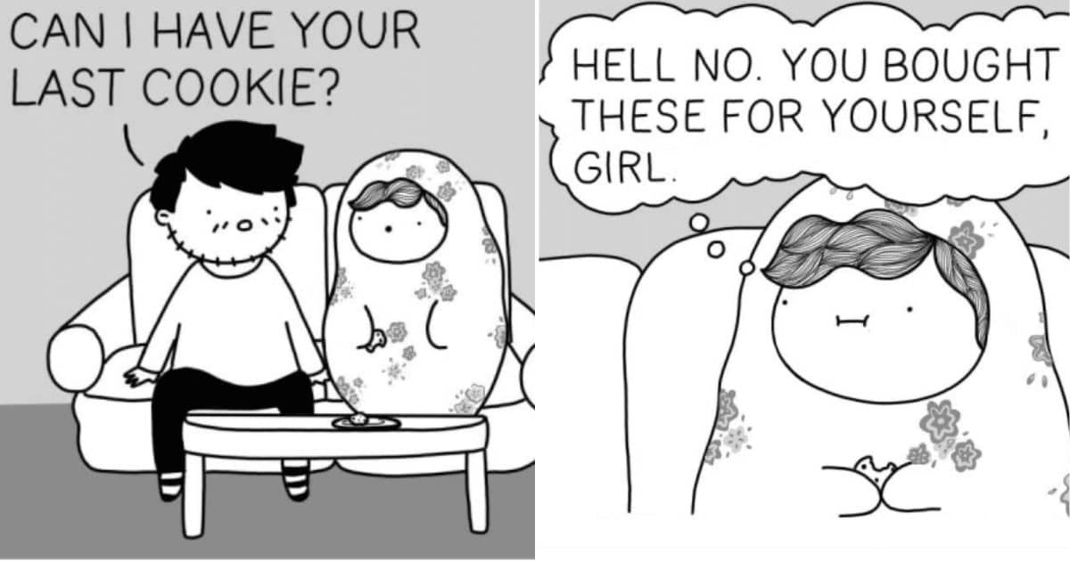 20 Mrs. Frollein Comics Shows the Everyday Life of a Young Couple