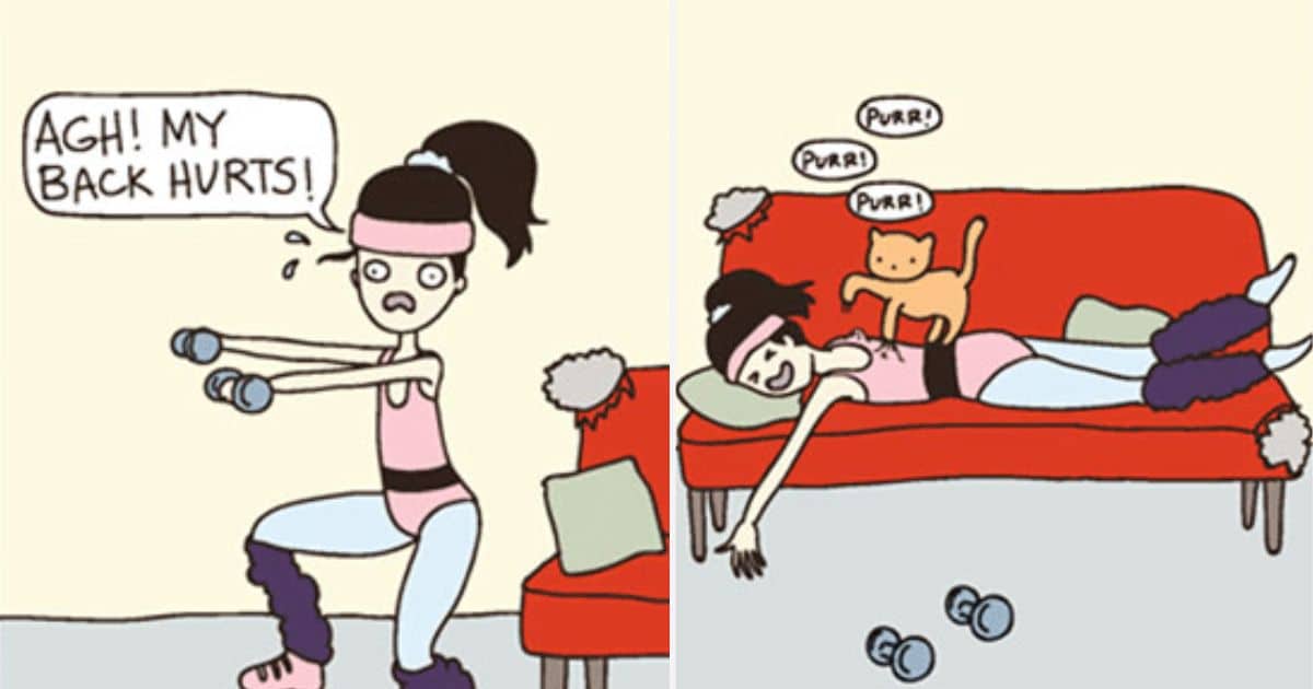 20 Cats Versus Human Comics Shows the Difficulties Cat Owners Face 