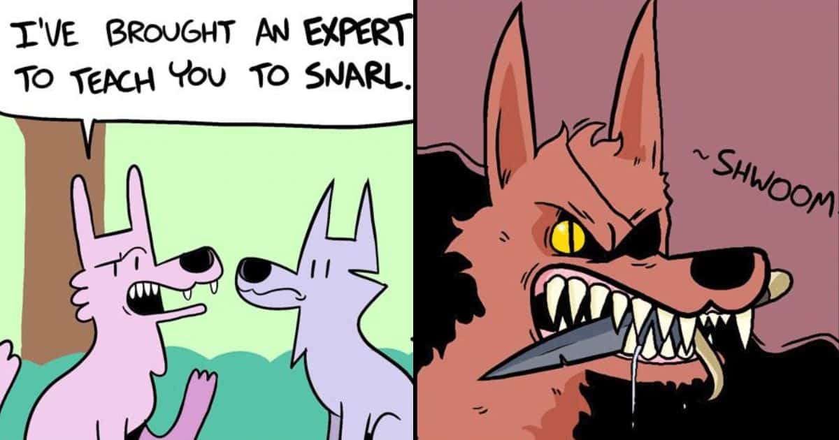 20 Awoo Comics Shows The Adventures of a Pair of Wolves in a Forest