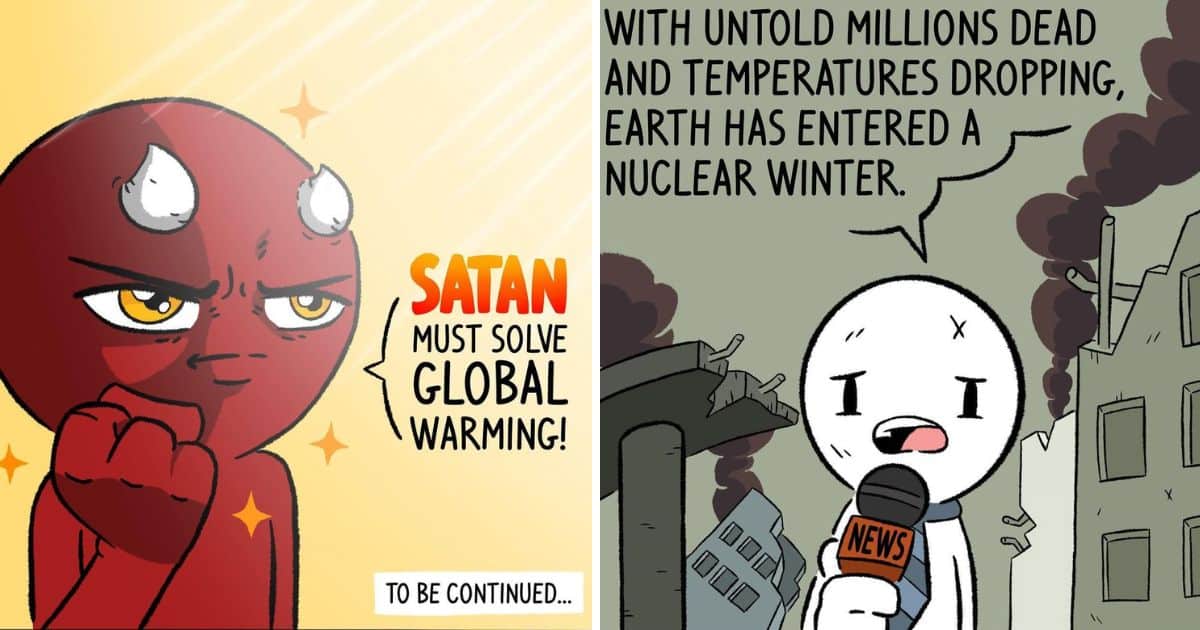 Immortal Grind Creates Comic Story Based On Satan Solves Global Warming (28 Pics)