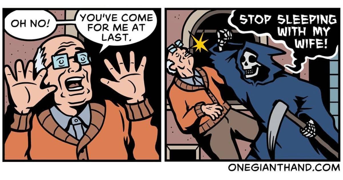 20 One-Giant-Hand Comics Full of Dark Humor and Social Commentary