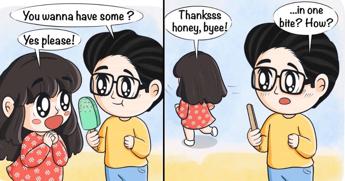 20 Cheroo and Chim Comics Based on Adorable Moments Happen in Love