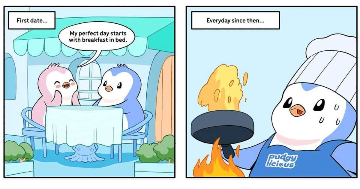20 Pudgy Penguins Comics Based on Moments Happening in Relationships
