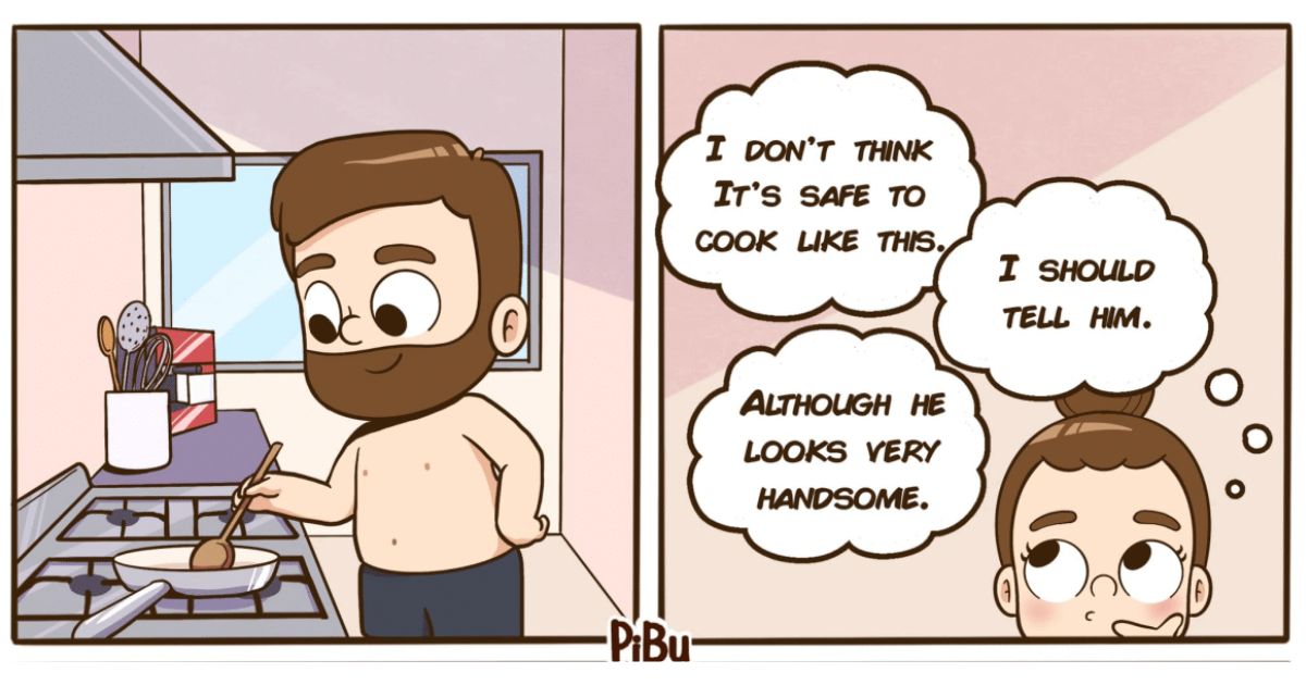 20 Pibu Bear Comics Shows Couple’s Daily Experiences Filled with Sweetness