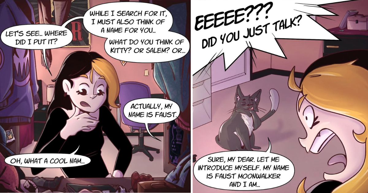 Stardust Twins Creates Long Comic Strips About Relationship Life With Cat (29 Pics)