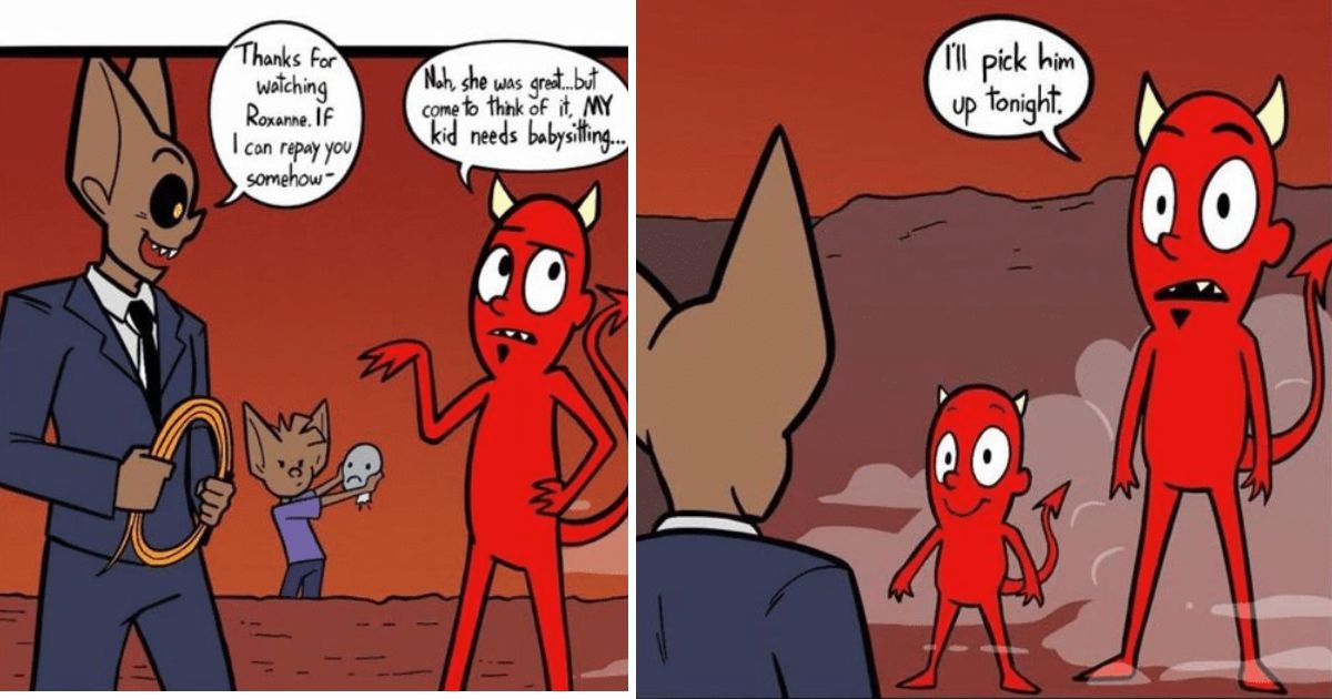 20 Temper and Sentience Comics Based on the Adventures of a Devil and His Robot