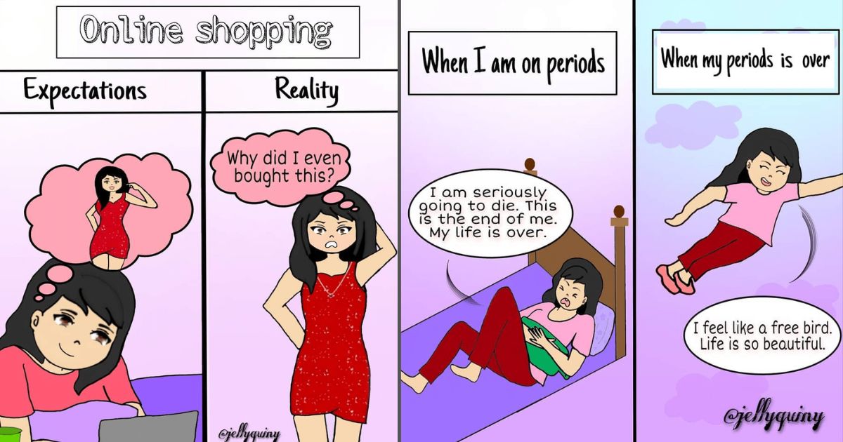 20 Jelly Quiny Comics Based on Relatable Moments That Happen With Girls