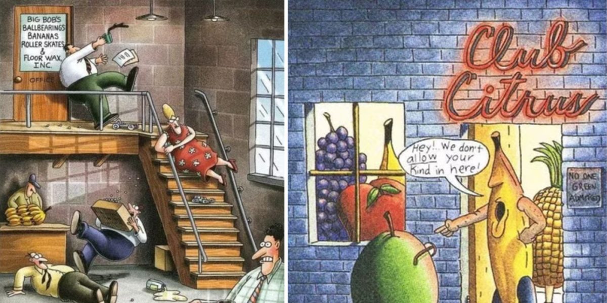 10 Hilarious Far Side Comics That Show Gary Larson's Obsession with… Bananas?!