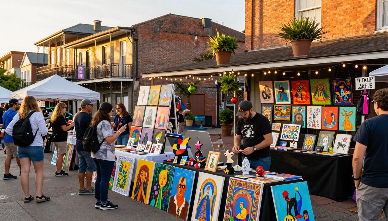 Frenchmen street art market